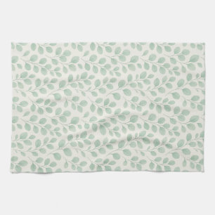 Eucalyptus Botanical Pattern Tea Towel