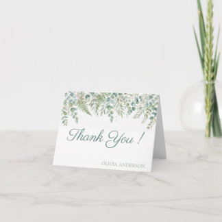 Eucalyptus Botanical Thank You Card