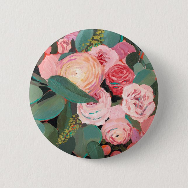 Eucalyptus Bouquet 6 Cm Round Badge (Front)