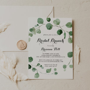 Eucalyptus Bridal Brunch Bridal Shower  Invitation
