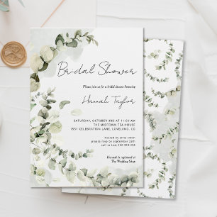 Eucalyptus Bridal Shower Greenery Invitation