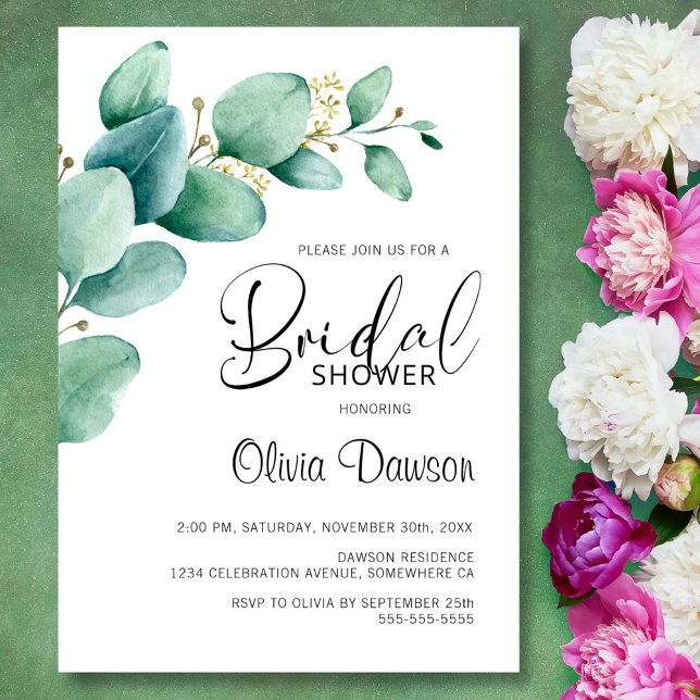 Eucalyptus Bridal Shower Invitation (Creator Uploaded)