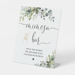 Eucalyptus Bridal Shower Mimosa Bar Sign