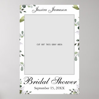 Eucalyptus Bridal Shower Photo Prop Poster
