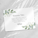 Eucalyptus Bridal Shower Thank You Card<br><div class="desc">Send thanks to your friends and family for celebrating with you with this modern thank you card</div>