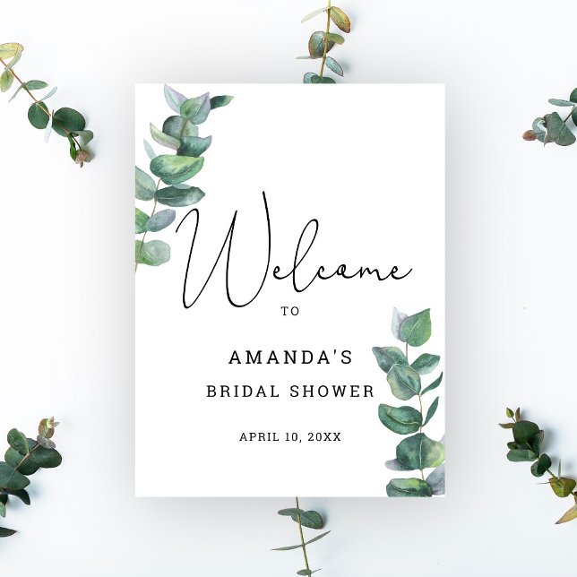 Eucalyptus - Bridal Shower Welcome Sign (Creator Uploaded)