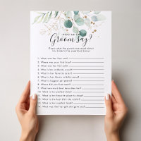 Eucalyptus Bridal Shower What did the Groom Say