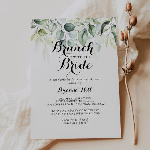 Eucalyptus Brunch with the Bride Shower Invitation