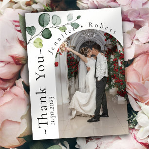 Eucalyptus Budget Wedding Thank you cards