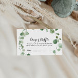 Eucalyptus Calligraphy Diaper Raffle Ticket  Enclosure Card<br><div class="desc">This eucalyptus calligraphy diaper raffle ticket enclosure card is perfect for a modern baby shower. The design features watercolor hand-drawn elegant botanical eucalyptus branches and leaves.</div>