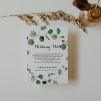 Eucalyptus Calligraphy Wedding Wishing Well