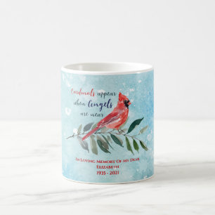 Eucalyptus Cardinals Watercolor Christmas Memorial Coffee Mug
