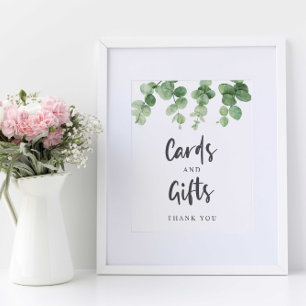 Eucalyptus Cards and Gifts Wedding Chic botanical Poster