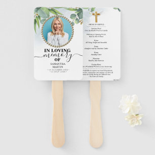 Eucalyptus Celebration of Life Hand Fan