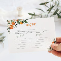Eucalyptus citrus oranges bridal shower recipe