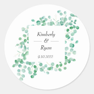 Eucalyptus  classic round sticker