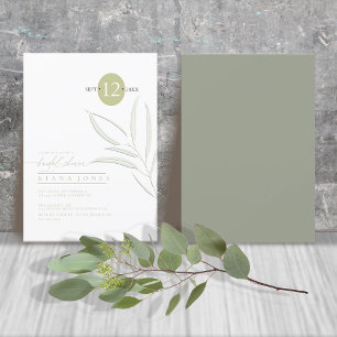 Eucalyptus Colour Tones Bridal Shower Green ID901
