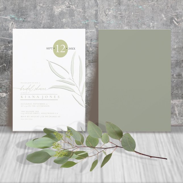Eucalyptus Colour Tones Bridal Shower Green ID901 (Creator Uploaded)