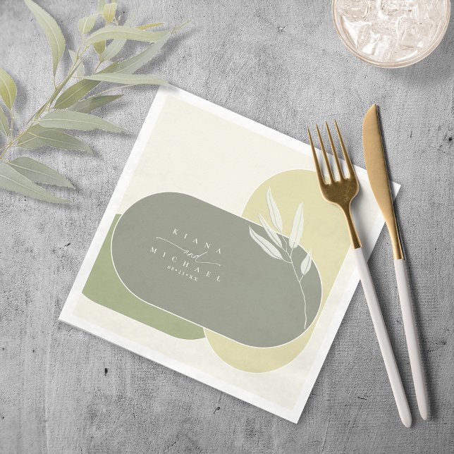 Eucalyptus Colour Tones Wedding Green2 ID901 Napki Napkin (Creator Uploaded)