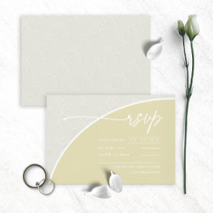 Eucalyptus Colour Tones Wedding V1H Green ID901 RSVP Card