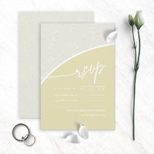 Eucalyptus Colour Tones Wedding V1V Green ID901 RSVP Card