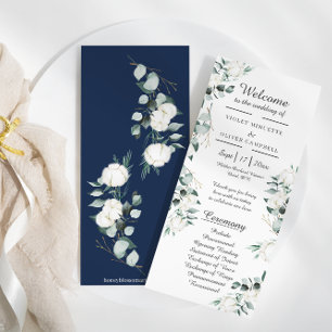 Eucalyptus Cotton   White Modern Flat Program Programme