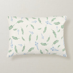 Eucalyptus & Dandelions Botanical Pattern Decorative Cushion