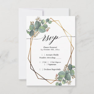 Eucalyptus diagonal frame RSVP