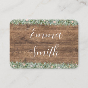 Eucalyptus Dusty Rose Place Cards   Greenery