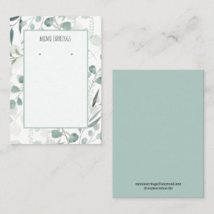 Eucalyptus Earring Display Business Card