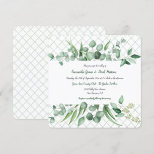 Eucalyptus Envy Botanicals Lattice Invitations