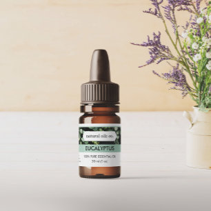 Eucalyptus Essential Oils Fragrance Bottle Label
