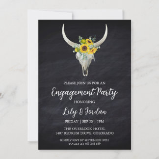 Eucalyptus fall engagement party invitations