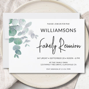 Eucalyptus Family Reunion Invitation