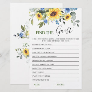 Eucalyptus Find the Guest Bridal Shower Game