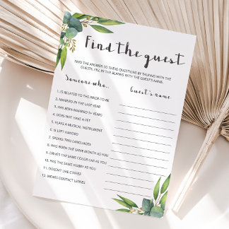 Eucalyptus Find The Guest Game Editable