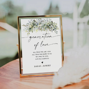 Eucalyptus Floral Generation of Love Sign