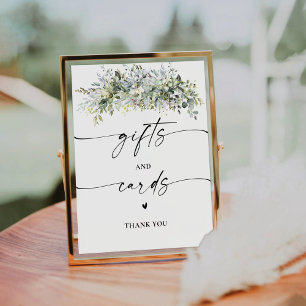 Eucalyptus Floral Gifts and Cards Sign