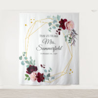 Eucalyptus Floral Greenery Bridal Shower Backdrop