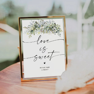 Eucalyptus Floral Love Is Sweet Sign