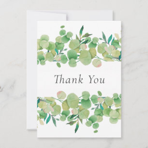 Eucalyptus Floral Thank You Card
