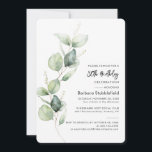 Eucalyptus Foliage 80th Birthday Party Minimalist Invitation<br><div class="desc">Customise our 80th Birthday Party Invitation by clicking the "Personalise" button. Perfect for any special occasion including anniversaries,  birth announcements,  and family celebrations. Featuring a minimalistic Eucalyptus foliage,  you recipients will be thrilled to receive this invitation</div>