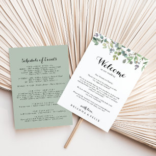 Eucalyptus Foliage Delight Wedding Welcome Letter
