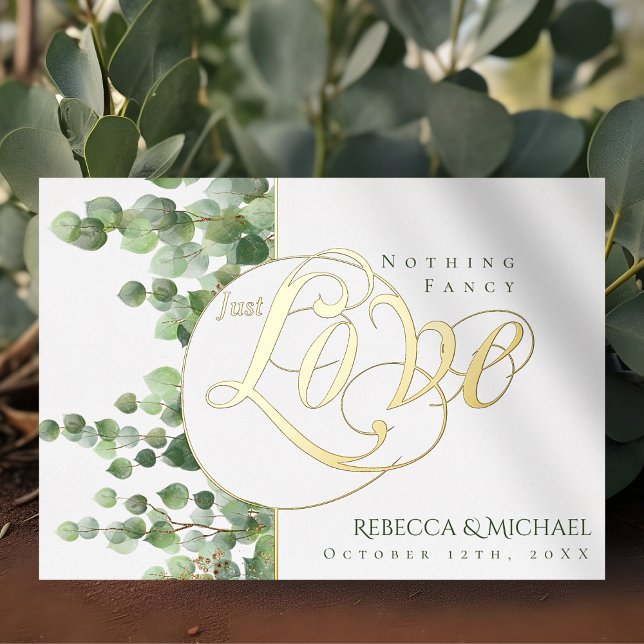 Eucalyptus Foliage Nothing Fancy Just Love Wedding (Creator Uploaded)