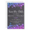 Eucalyptus Foliage Slate QR Code Save The Date Inv