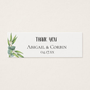 Eucalyptus Foliage Wedding Gift Tag
