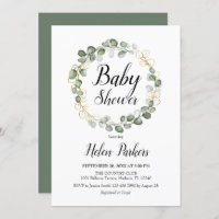 Eucalyptus Foliage Wreath Baby Shower