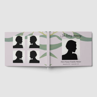 Eucalyptus funeral guest book