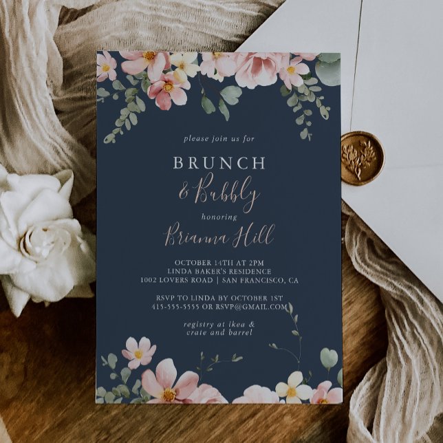 Eucalyptus Garden Brunch and Bubbly Bridal Shower Invitation (Creator Uploaded)