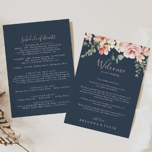 Eucalyptus Garden Floral Wedding Welcome Letter